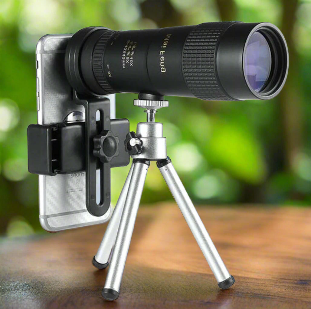 Lisslune | High-Power Waterproof Monocular Telescope with 10x Magnification for Bird Watching, Hiking, and Outdoor Adventures