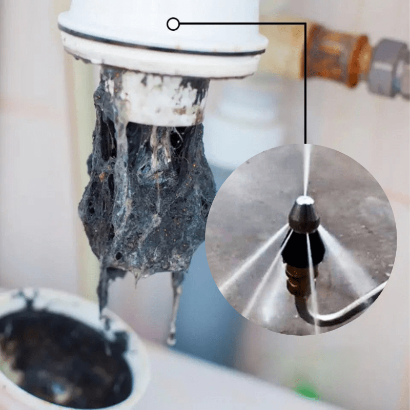 Lisslune | PipeClear Turbo – Powerful Jet Nozzle for Fast Blockage Removal