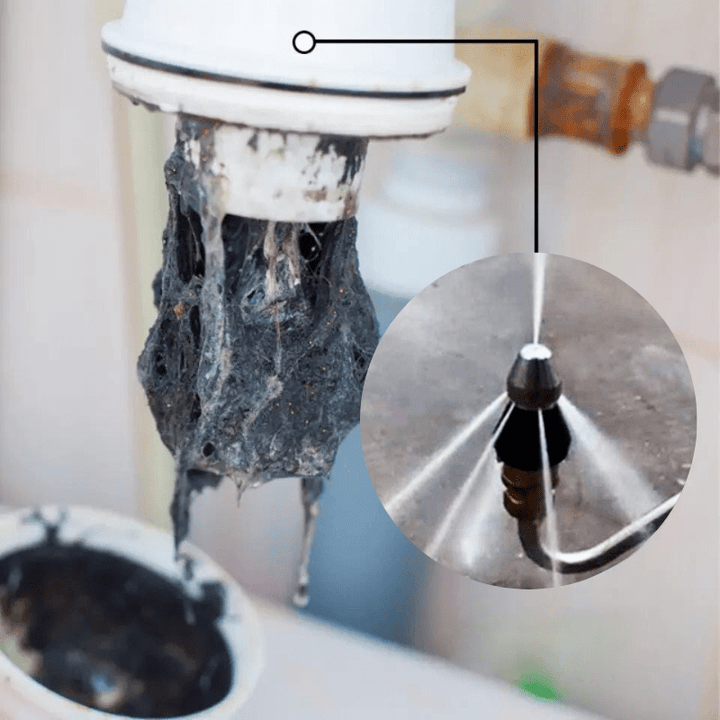 Lisslune | PipeClear Turbo – Powerful Jet Nozzle for Fast Blockage Removal