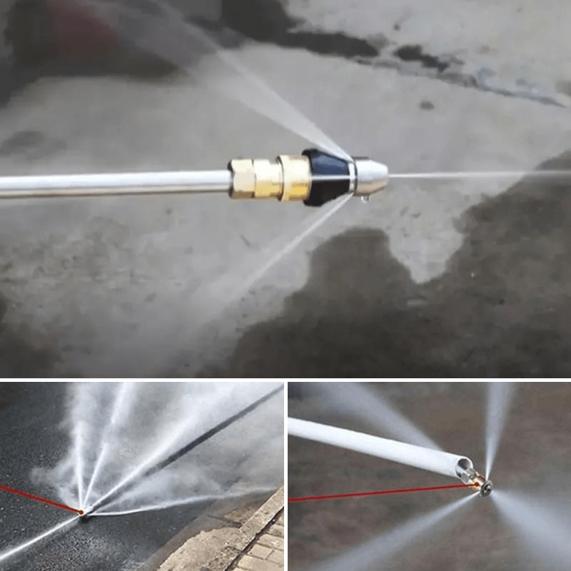 Lisslune | PipeClear Turbo – Powerful Jet Nozzle for Fast Blockage Removal