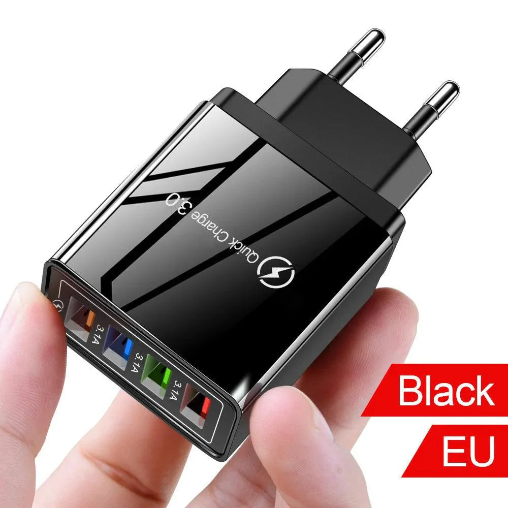 Lisslune | Fast Charge USB Wall Adapter for iPhone, Samsung, Xiaomi and Huawei - Maximize Your Charging Speed