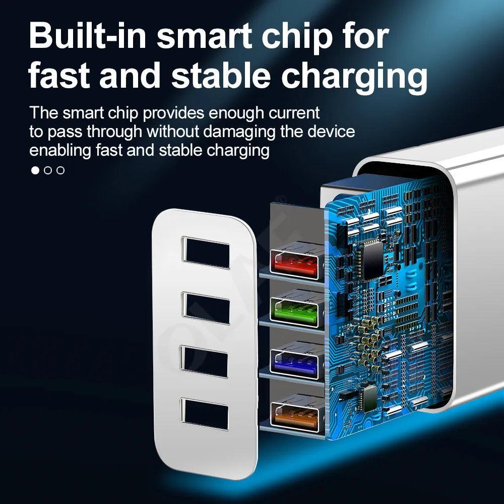 Lisslune | Fast Charge USB Wall Adapter for iPhone, Samsung, Xiaomi and Huawei - Maximize Your Charging Speed
