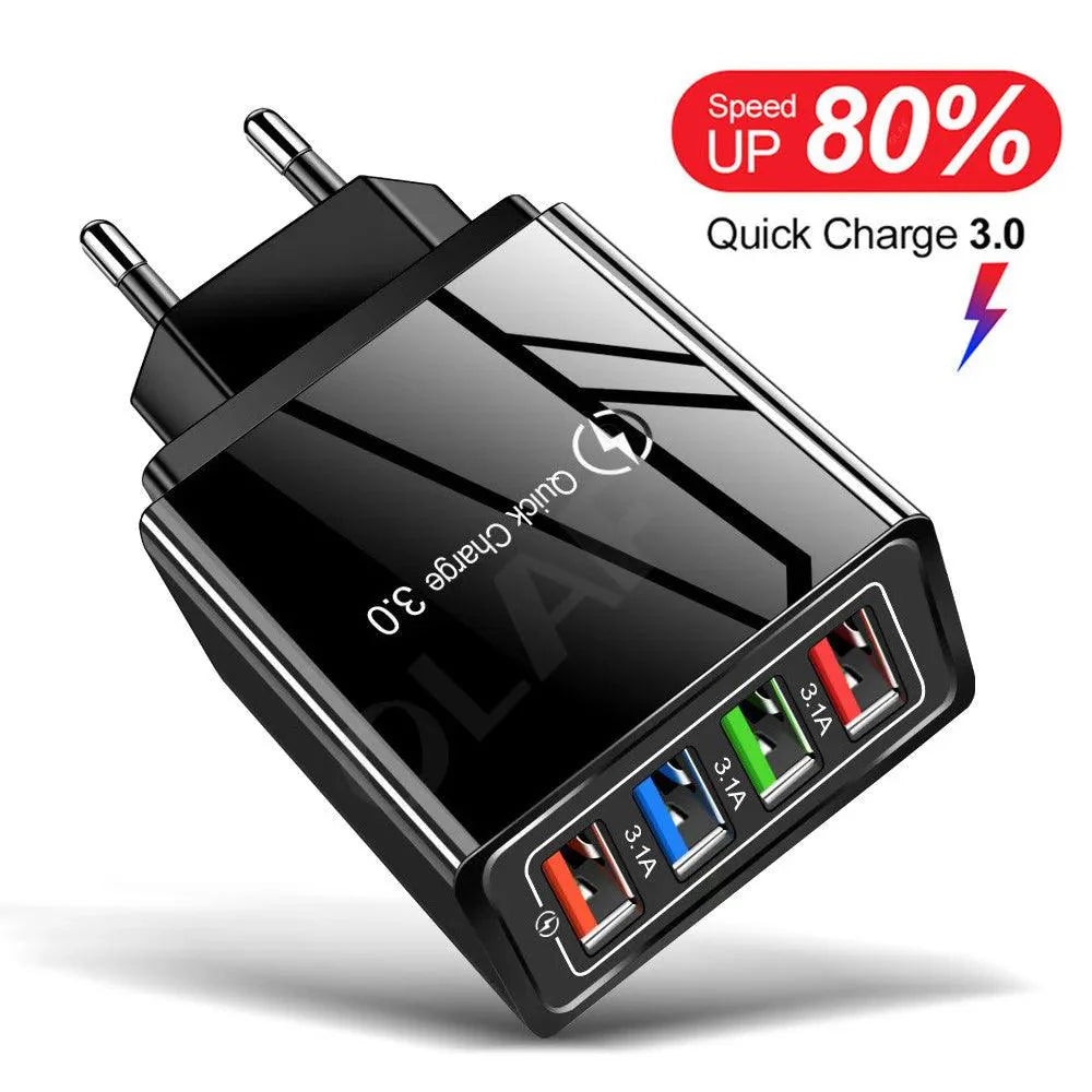 Lisslune | Fast Charge USB Wall Adapter for iPhone, Samsung, Xiaomi and Huawei - Maximize Your Charging Speed