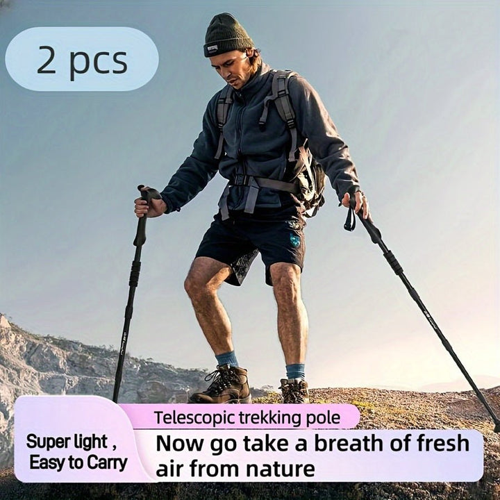 Lisslune | HIKEMASTER PRO – Lightweight Adjustable Trekking Poles for Outdoor Adventures