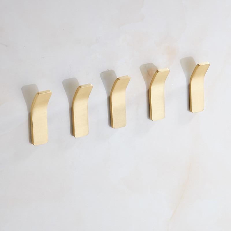Lisslune | Golden Wall Hooks – Luxurious Brass Coat Hooks for Hallway and Bedroom