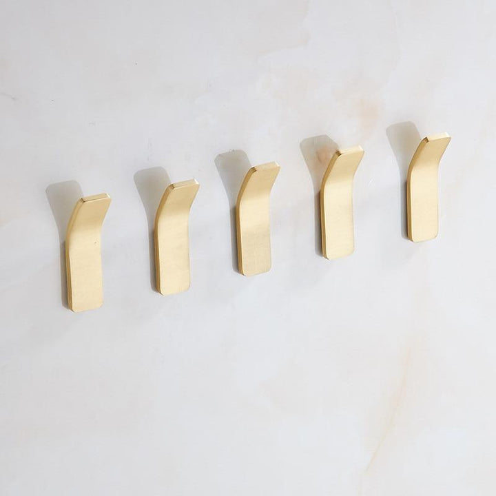 Lisslune | Golden Wall Hooks – Luxurious Brass Coat Hooks for Hallway and Bedroom