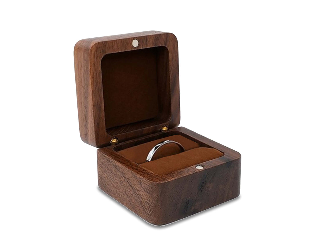 Lisslune | Wooden boxes | Wooden jewelry box, wedding ring box, earring rings