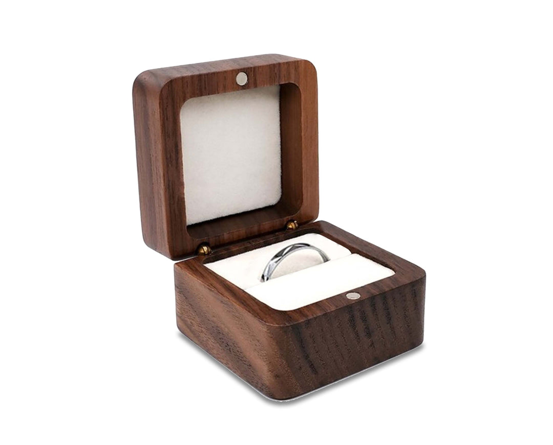 Lisslune | Wooden boxes | Wooden jewelry box, wedding ring box, earring rings