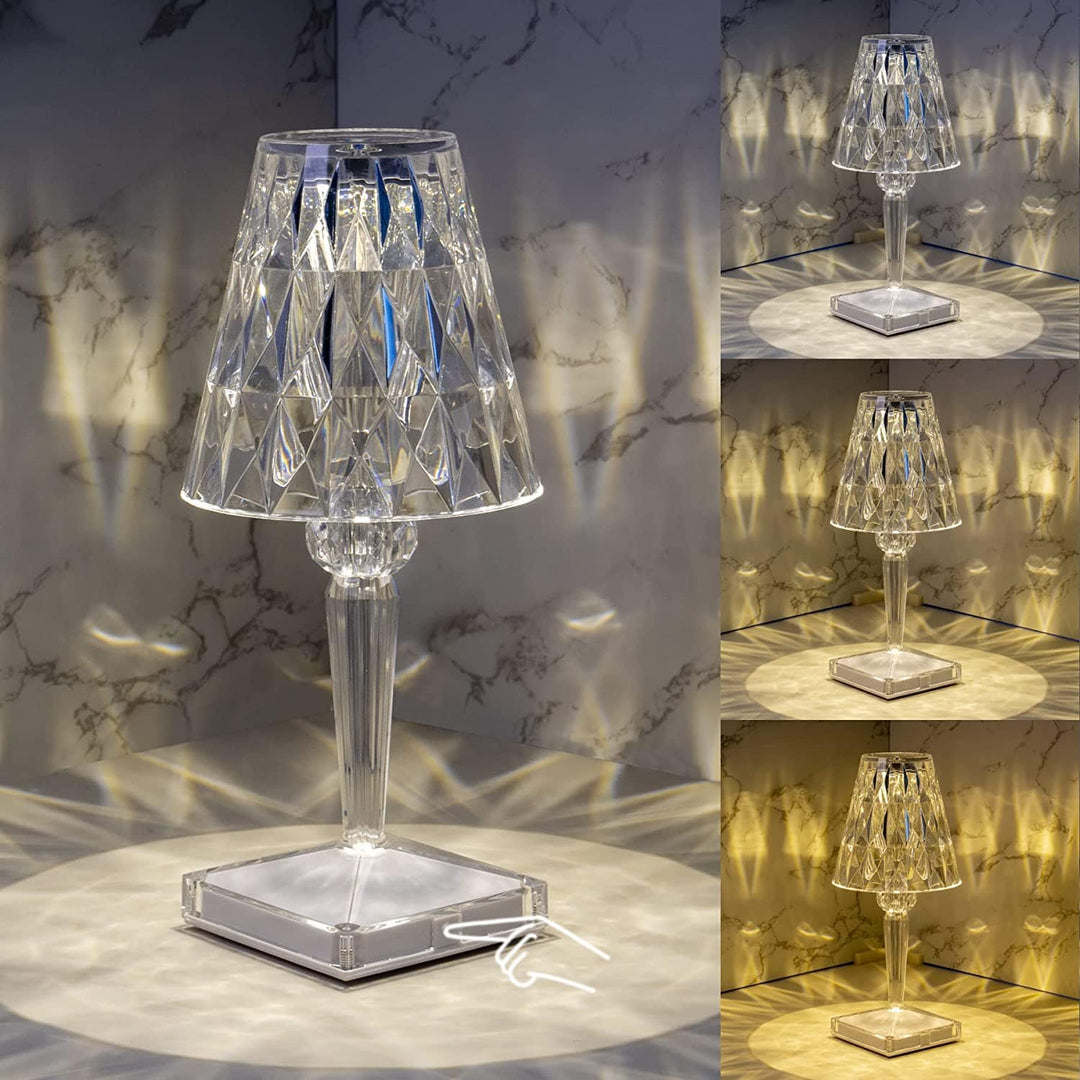 Lisslune | CrystaLamp - LED Table Lamp made of Diamond Crystal