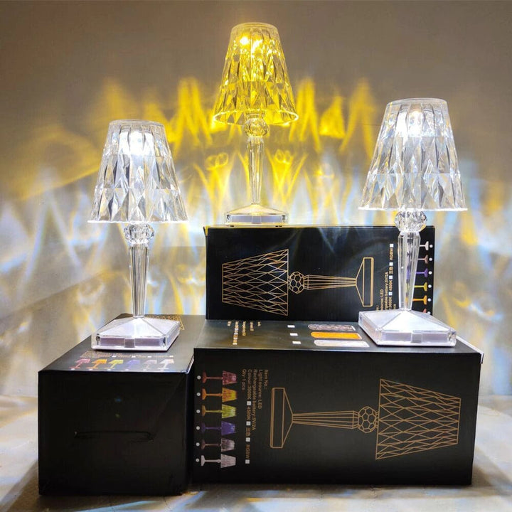 Lisslune | CrystaLamp - LED Table Lamp made of Diamond Crystal