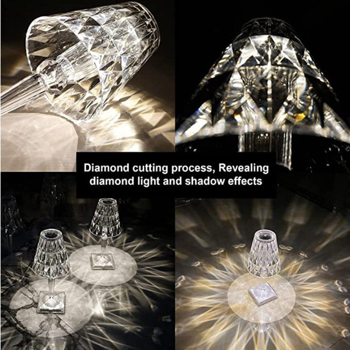 Lisslune | CrystaLamp - LED Table Lamp made of Diamond Crystal