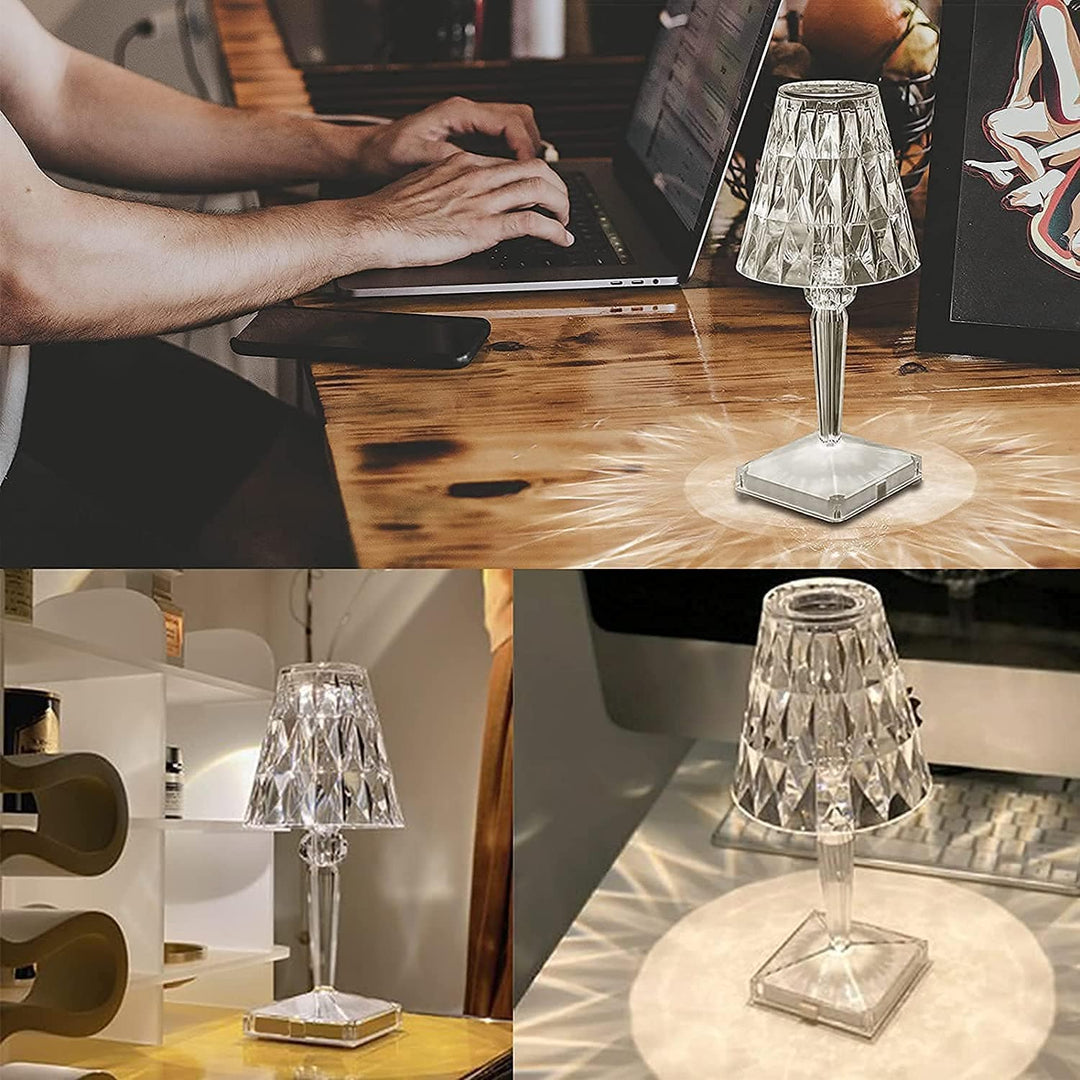 Lisslune | CrystaLamp - LED Table Lamp made of Diamond Crystal