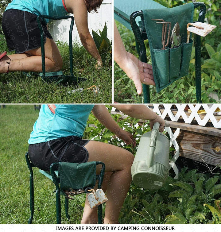 Lisslune | Gardener's bench - Folding ergonomic kneeling bench