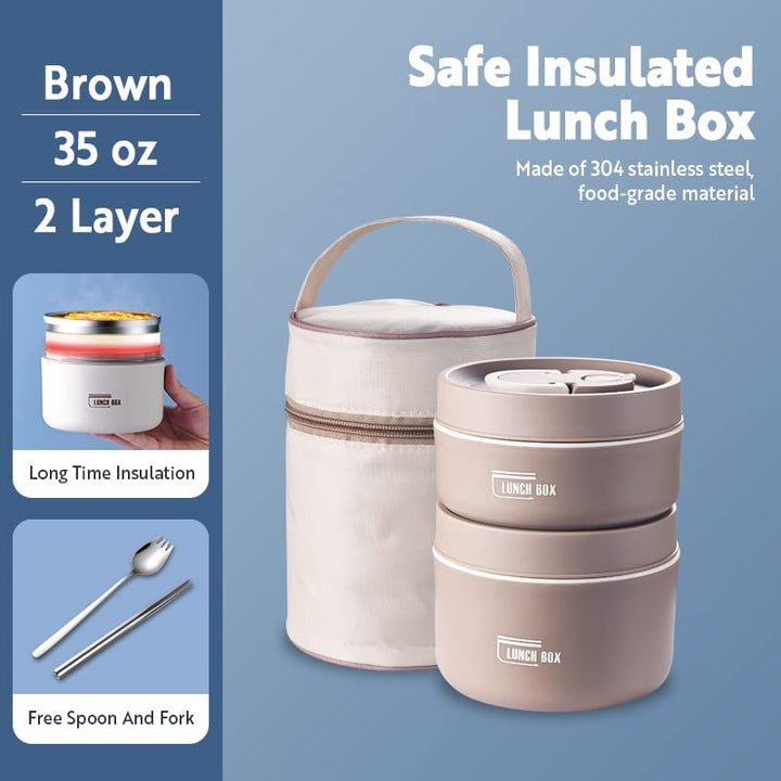 Lisslune | Thermo-insulated lunch box containers made of stainless steel