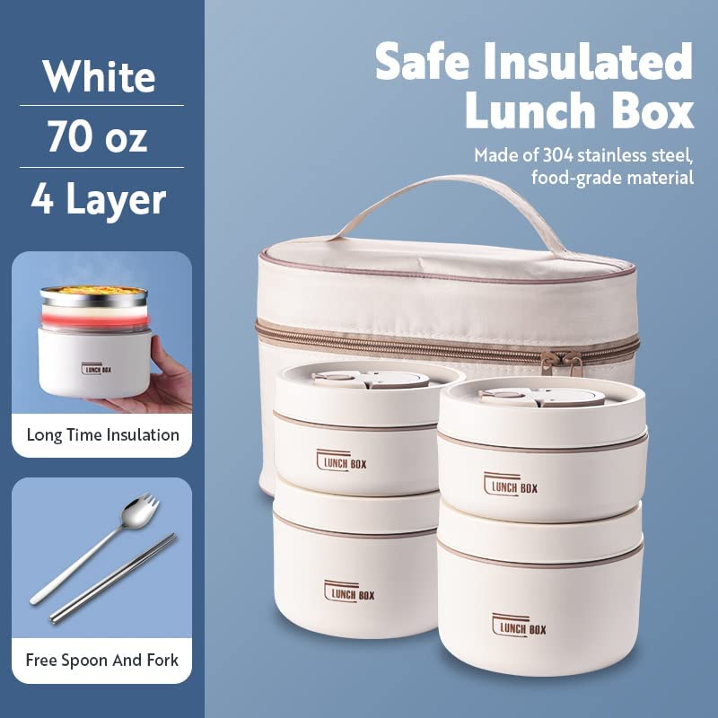 Lisslune | Thermo-insulated lunch box containers made of stainless steel