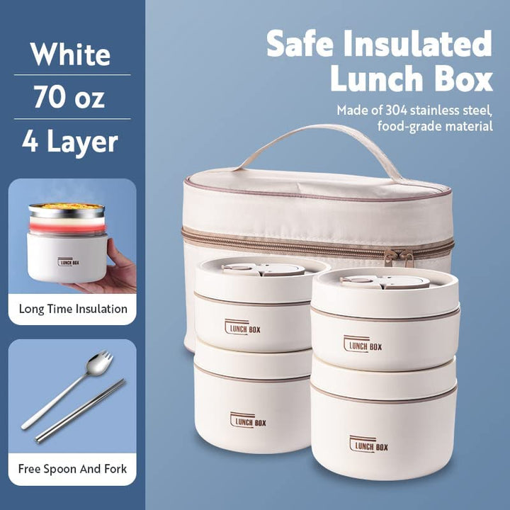 Lisslune | Thermo-insulated lunch box containers made of stainless steel