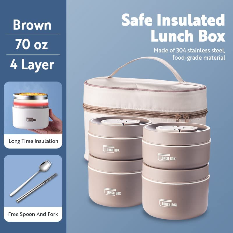 Lisslune | Thermo-insulated lunch box containers made of stainless steel