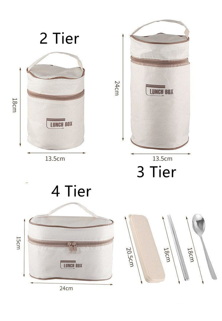 Lisslune | Thermo-insulated lunch box containers made of stainless steel