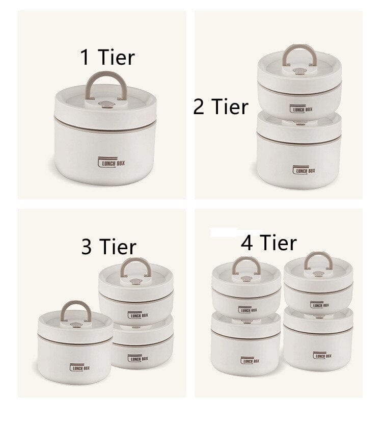 Lisslune | Thermo-insulated lunch box containers made of stainless steel