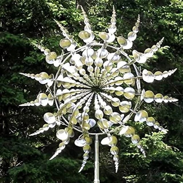 Lisslune | Unique and magical windmill made of metal | Magical kinetic metal sculpture
