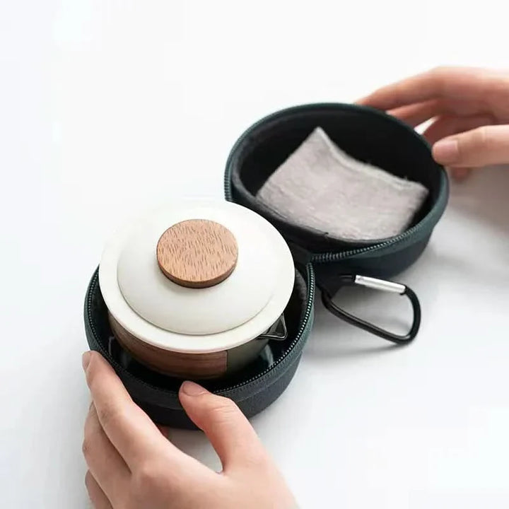 Lisslune | Portable Travel Tea Set with Teapot and Cups