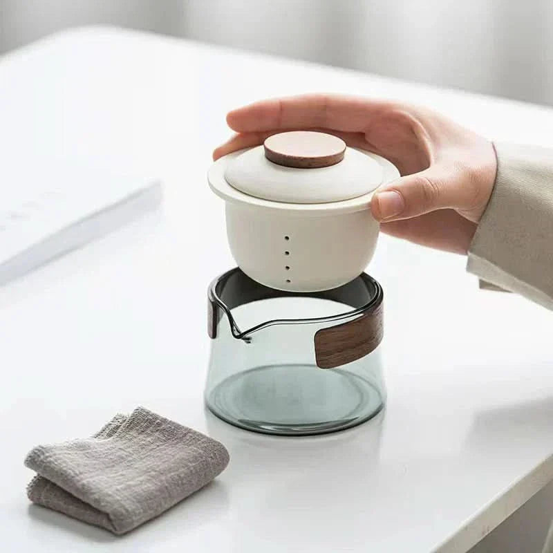 Lisslune | Portable Travel Tea Set with Teapot and Cups