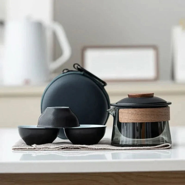 Lisslune | Portable Travel Tea Set with Teapot and Cups