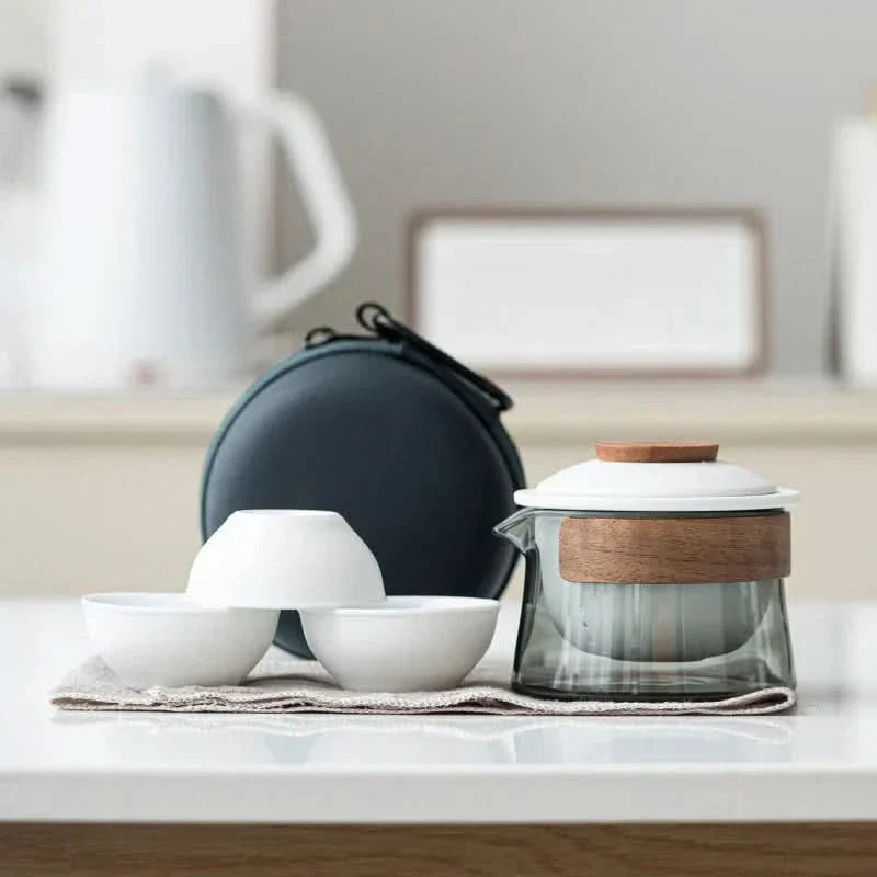 Lisslune | Portable Travel Tea Set with Teapot and Cups