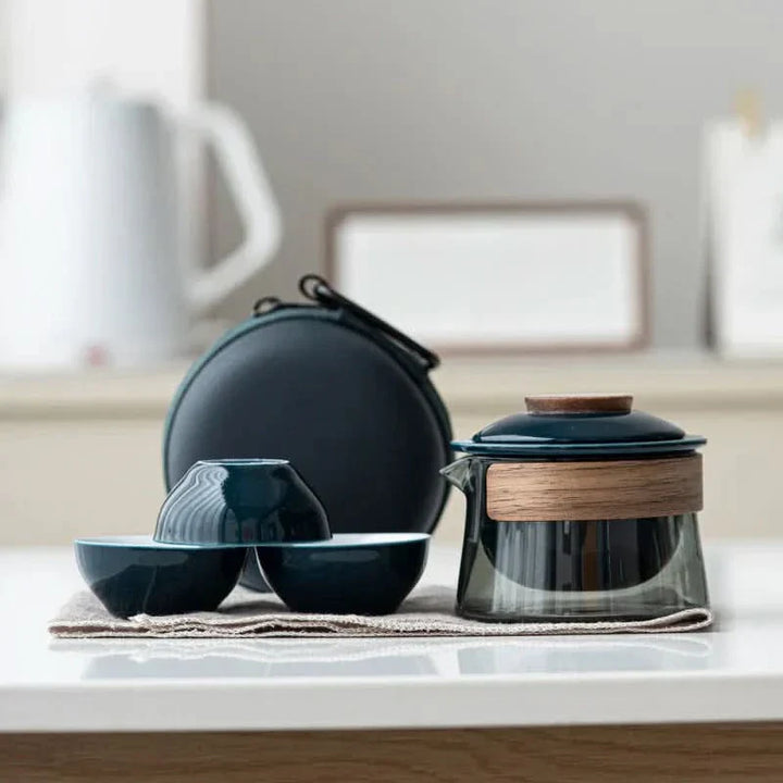 Lisslune | Portable Travel Tea Set with Teapot and Cups