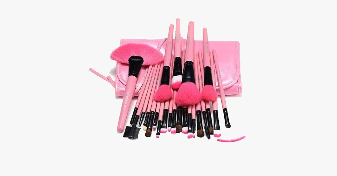 Lisslune | 24-piece Pink Glory Brush Set