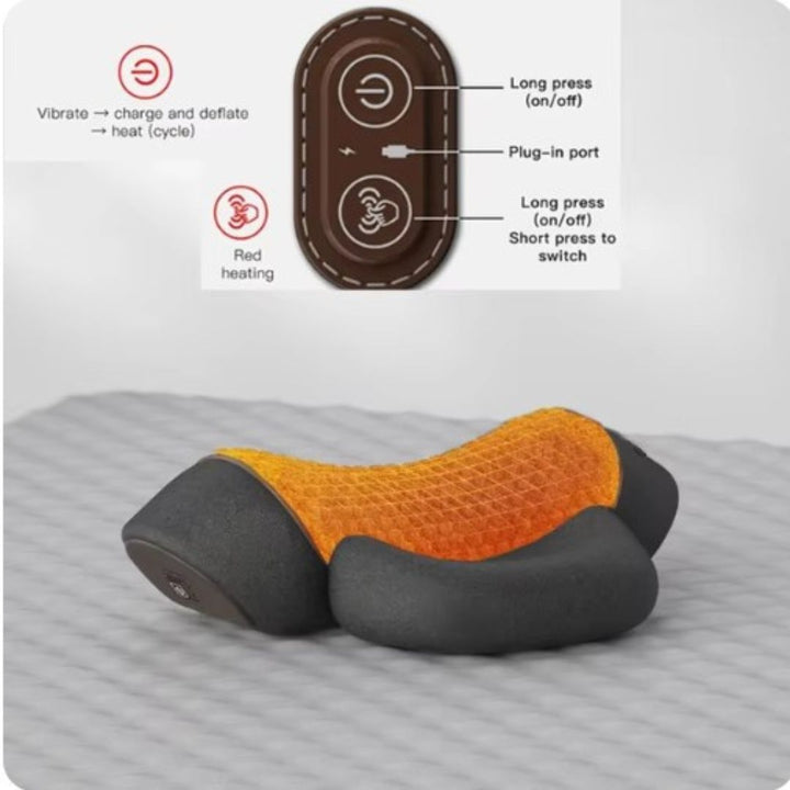 Lisslune | NeckEase Orthopedic Therapy Pillow – Memory Foam Neck & Spine Support for Pain Relief & Better Sleep