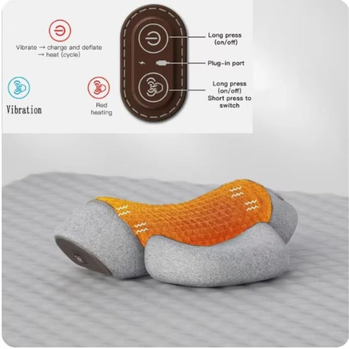 Lisslune | NeckEase Orthopedic Therapy Pillow – Memory Foam Neck & Spine Support for Pain Relief & Better Sleep