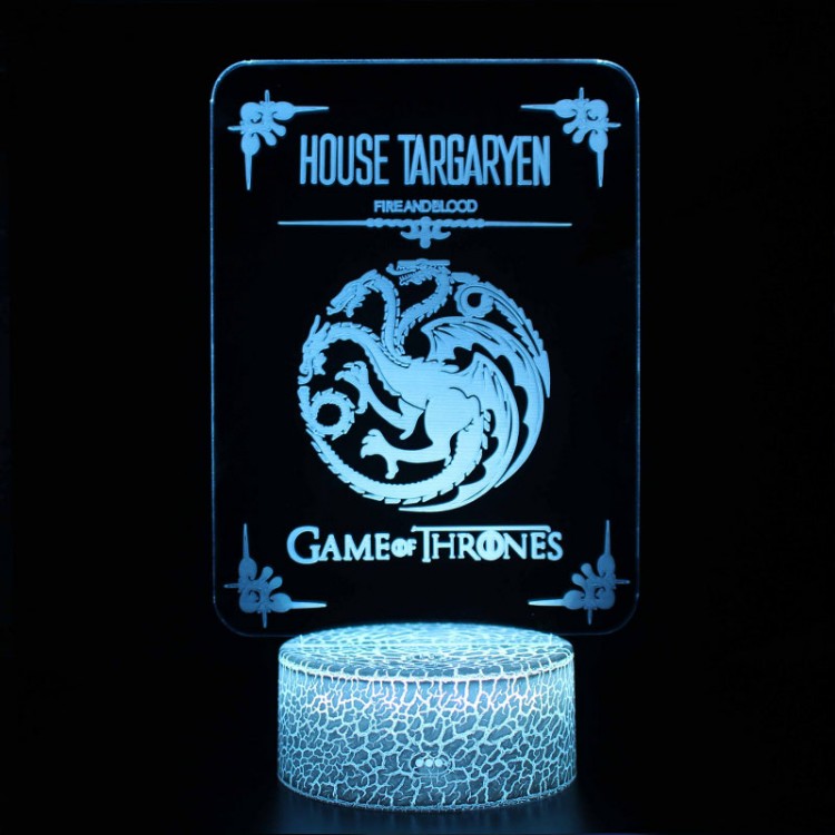 Lisslune | 3D Lamp Game Of Thrones House Targaryen