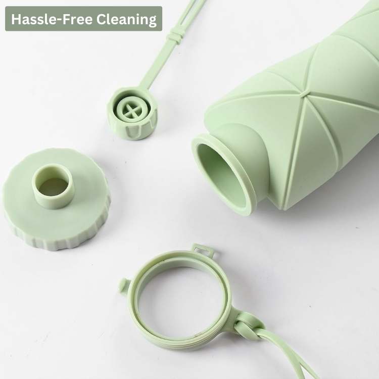 Lisslune | Collapsible Water Bottle | BPA-Free, Leak-Proof & Eco-Friendly for Hiking, Commuting & Workouts