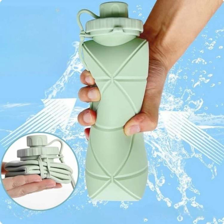 Lisslune | Collapsible Water Bottle | BPA-Free, Leak-Proof & Eco-Friendly for Hiking, Commuting & Workouts