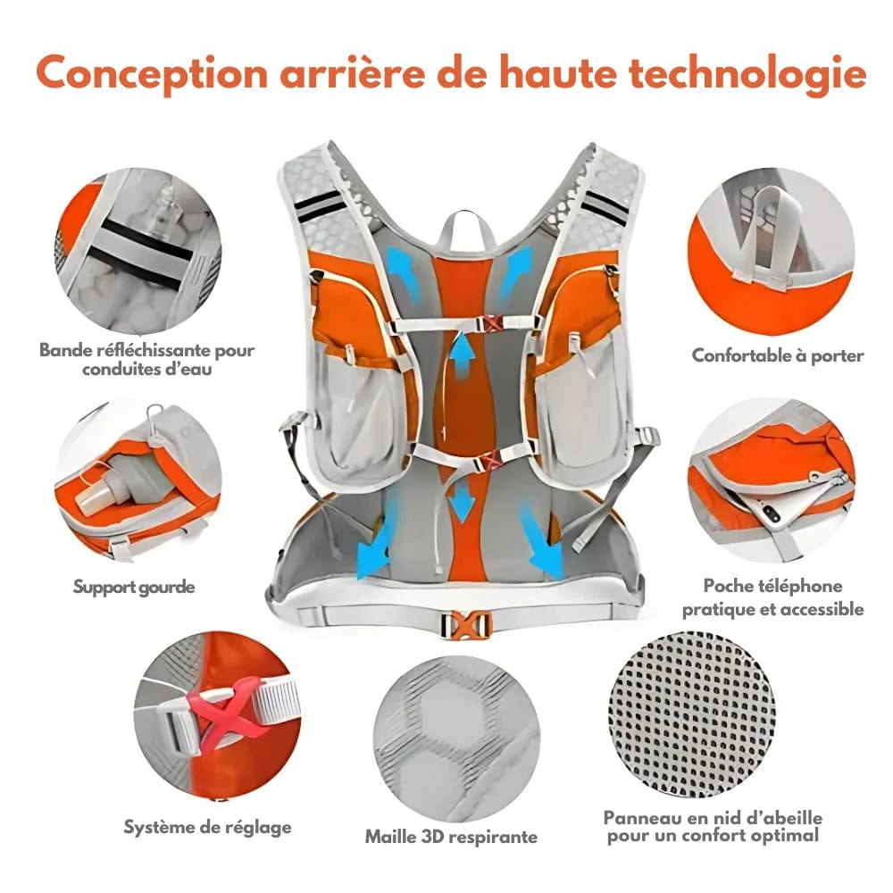 Lisslune | Hydroflow Pack – Hydration Backpack with 2L System & Lightweight Design