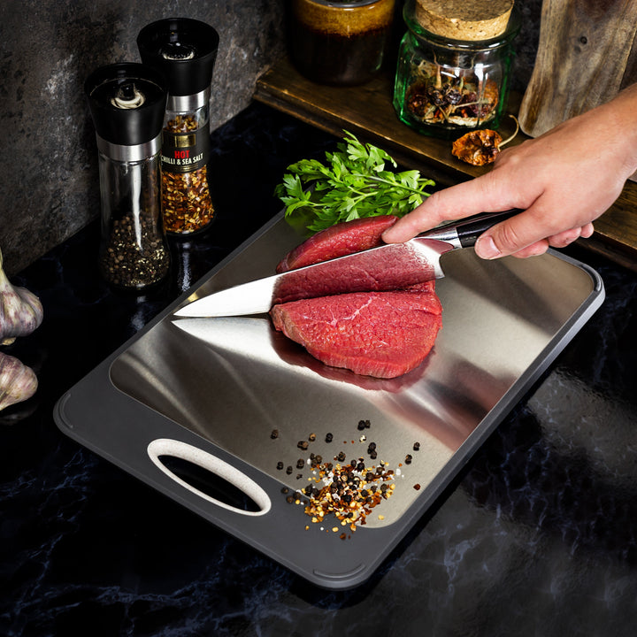 Lisslune | Hygienic Stainless Steel Chopping Board - SteelSafe