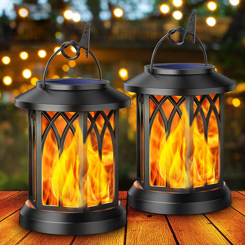 Lisslune | FlameGlow™ - Hanging Solar Flame Lantern (2-Pack)