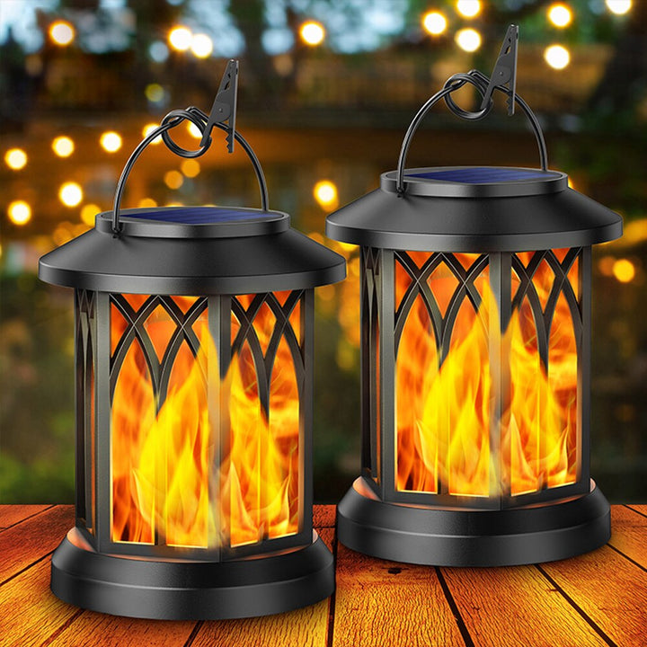 Lisslune | FlameGlow™ - Hanging Solar Flame Lantern (2-Pack)