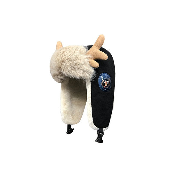 Lisslune | Deer Antler Winter Earflap Hat