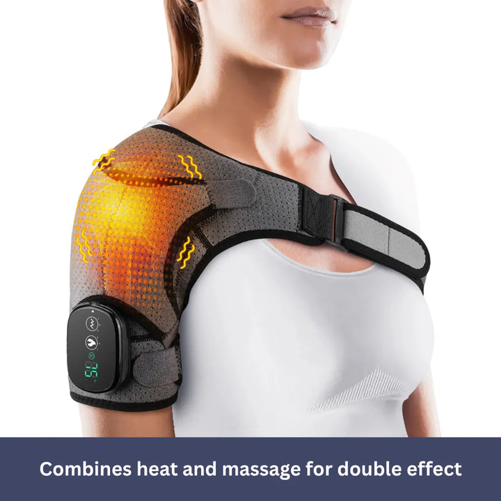 Lisslune | Shoulder Massage Device | Heat Therapy, Adjustable Intensity & Ideal for Muscle Relaxation