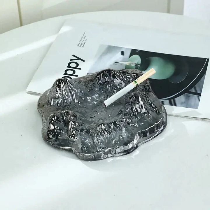 Lisslune | Ice Style Mountain Glass Ashtray Decoration