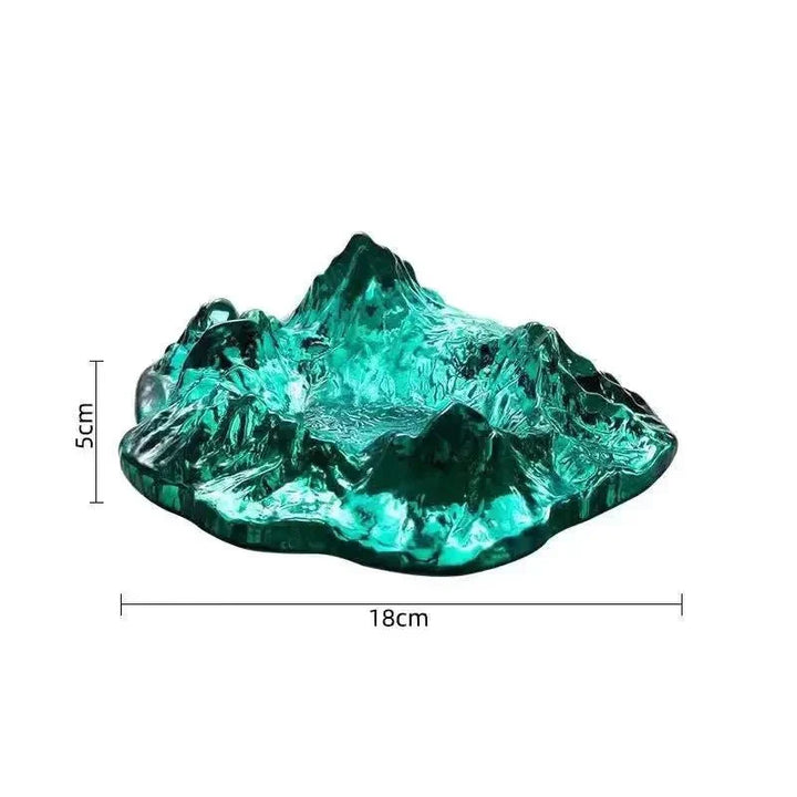 Lisslune | Ashtray decoration made of mountain glass in ice style