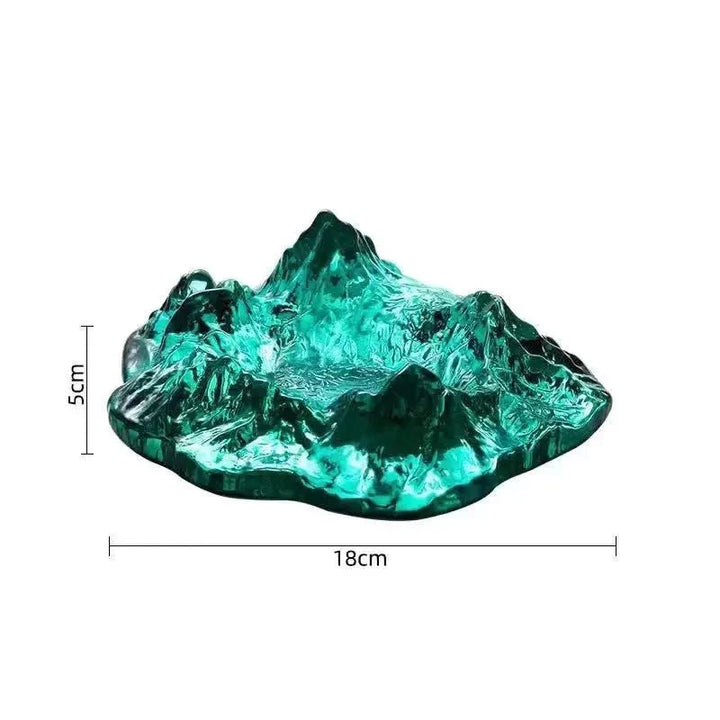 Lisslune | Ice Style Mountain Glass Ashtray Decoration