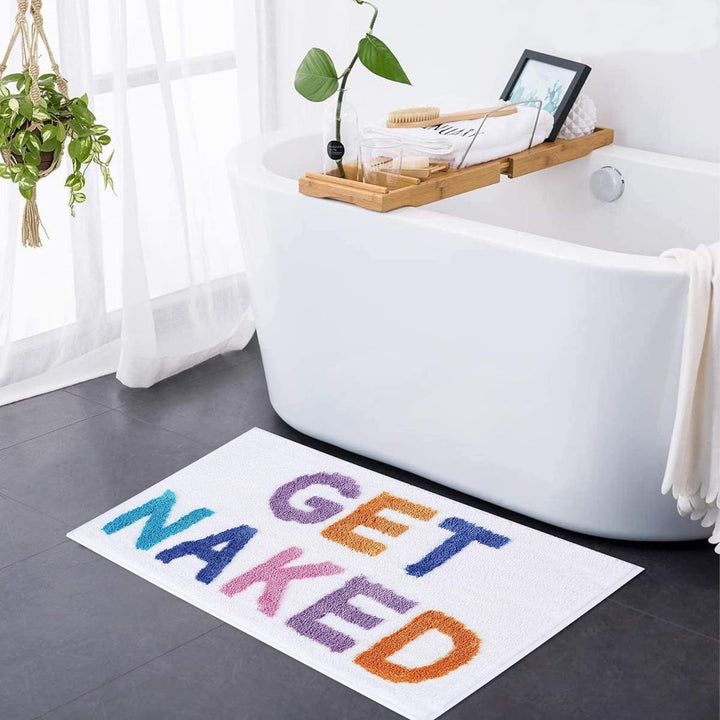 Lisslune | Get Naked Bath Mat – Soft tufted bathroom rug