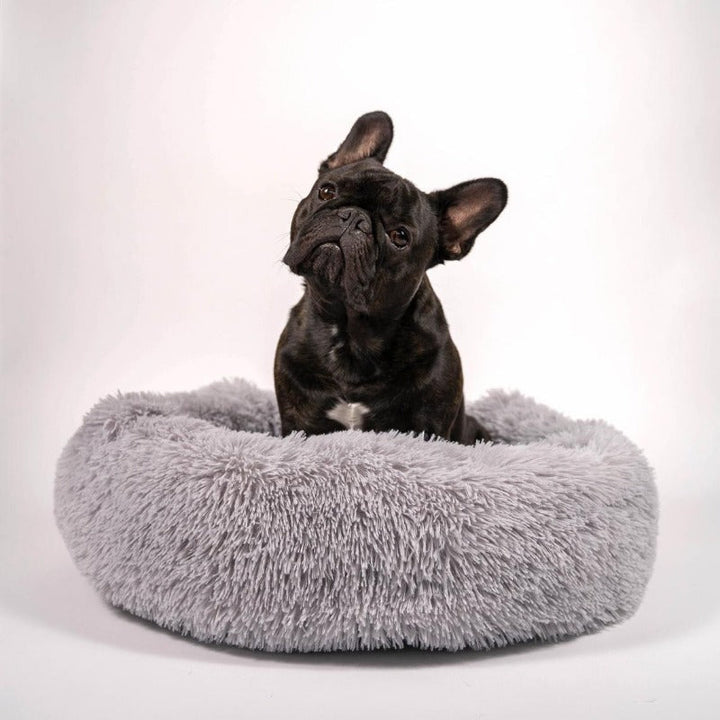 Lisslune | Beef Plush Calming Donut Dog Bed for Small to Large Dogs