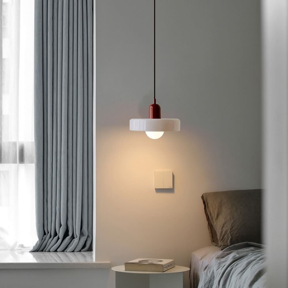 Lisslune | Bauhaus Colored Glass Pendant Light