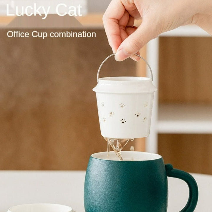 Lisslune | Cat Mug with Lid