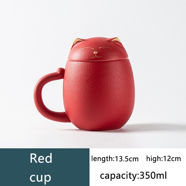 Lisslune | Cat Mug with Lid