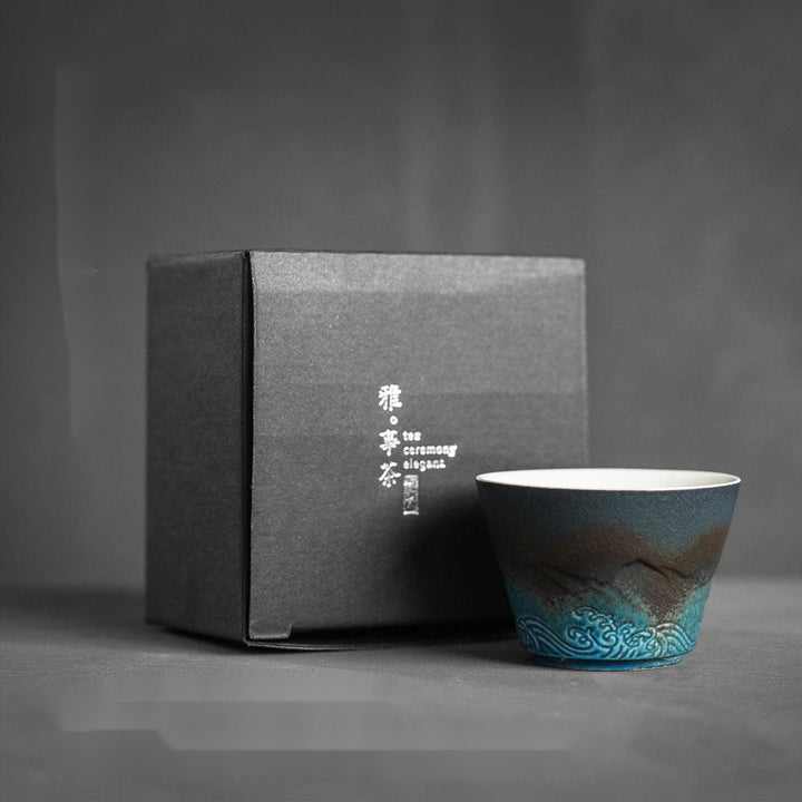 Lisslune | Large Cup, Ceramic Tea Cup with Lid. Large Tea Cup with Lid
